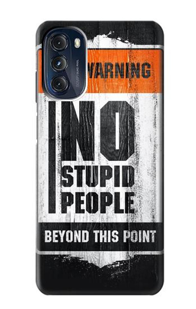 S3704 No Stupid People Case Cover Custodia per Motorola Moto G 5G (2023)