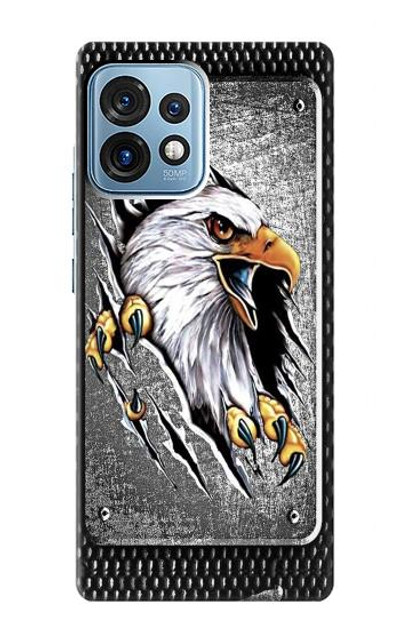 S0855 Eagle Metal Case Cover Custodia per Motorola Edge+ (2023), X40, X40 Pro, Edge 40 Pro