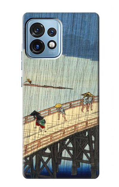 S3347 Utagawa Hiroshige Sudden shower Case Cover Custodia per Motorola Edge+ (2023), X40, X40 Pro, Edge 40 Pro