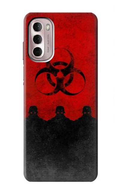 S2917 Biohazards Virus Red Alert Case Cover Custodia per Motorola Moto G Stylus 4G (2022)