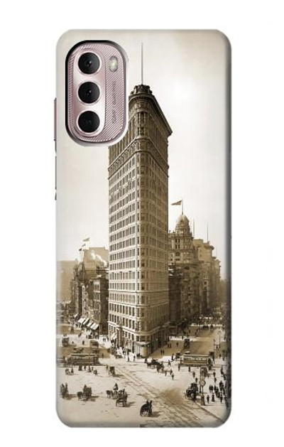 S3046 Old New York Flatiron Building Case Cover Custodia per Motorola Moto G Stylus 4G (2022)