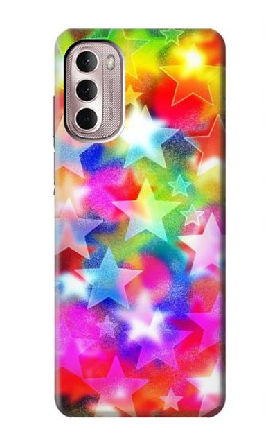 S3292 Colourful Disco Star Case Cover Custodia per Motorola Moto G Stylus 4G (2022)