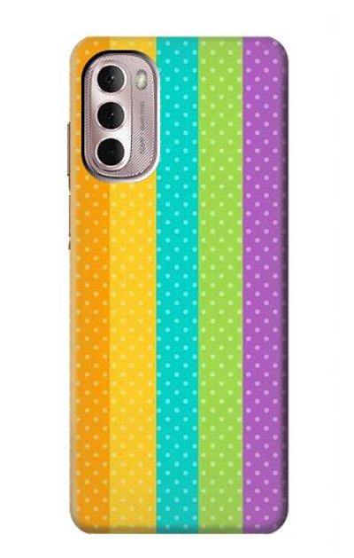 S3678 Colorful Rainbow Vertical Case Cover Custodia per Motorola Moto G Stylus 4G (2022)