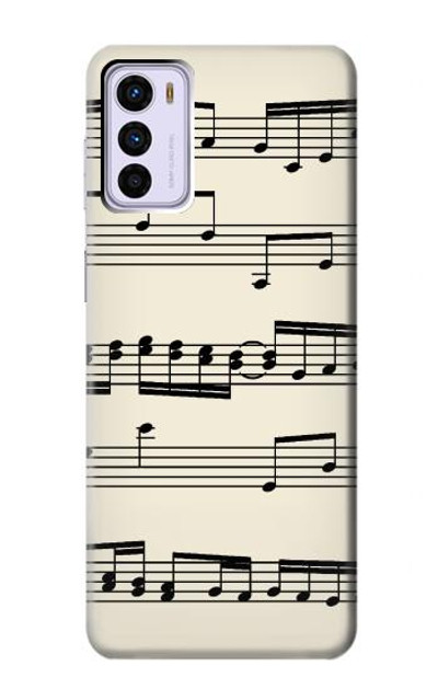 S3082 Music Sheet Case Cover Custodia per Motorola Moto G42