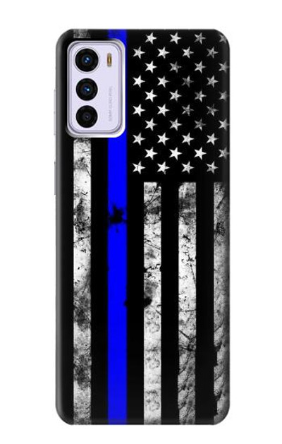 S3244 Thin Blue Line USA Case Cover Custodia per Motorola Moto G42