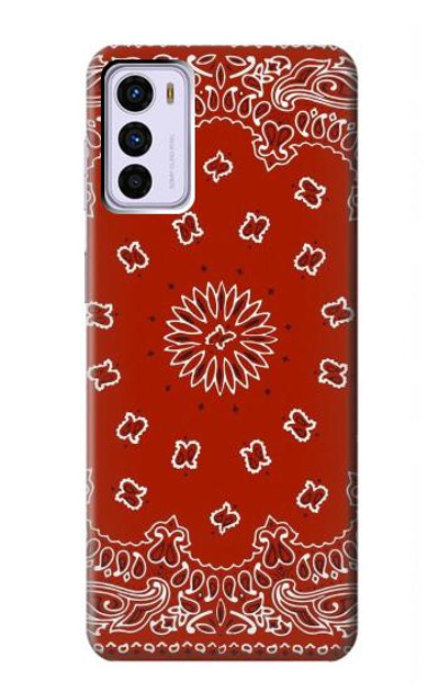 S3355 Bandana Red Pattern Case Cover Custodia per Motorola Moto G42