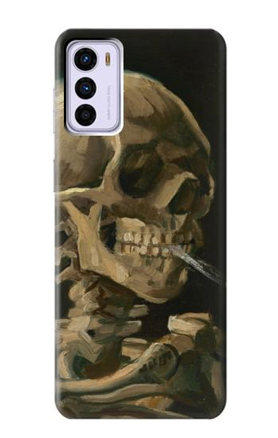 S3358 Vincent Van Gogh Skeleton Cigarette Case Cover Custodia per Motorola Moto G42