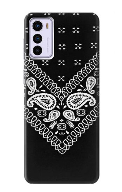 S3363 Bandana Black Pattern Case Cover Custodia per Motorola Moto G42