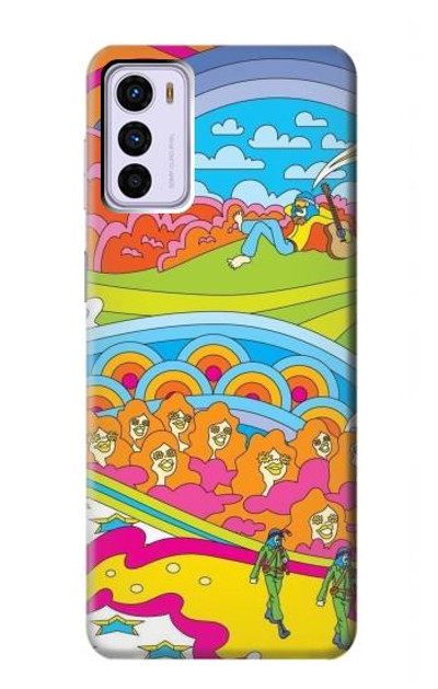 S3407 Hippie Art Case Cover Custodia per Motorola Moto G42