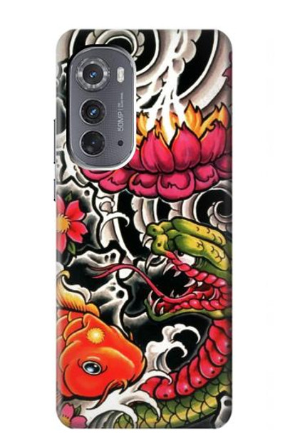 S0605 Yakuza Tattoo Case Cover Custodia per Motorola Edge (2022)