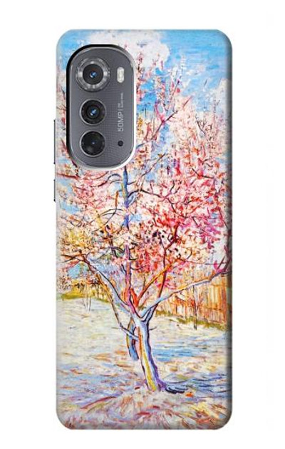 S2450 Van Gogh Peach Tree Blossom Case Cover Custodia per Motorola Edge (2022)