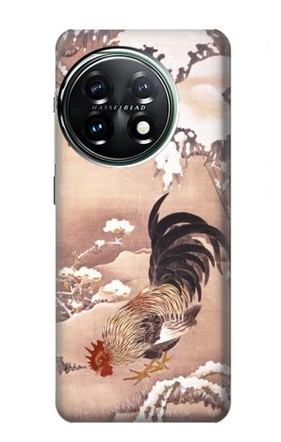 S1332 Ito Jakuchu Rooster Case Cover Custodia per OnePlus 11