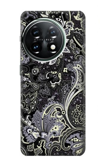 S3251 Batik Flower Pattern Case Cover Custodia per OnePlus 11