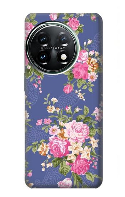S3265 Vintage Flower Pattern Case Cover Custodia per OnePlus 11
