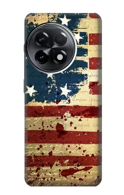 S2349 Old American Flag Case Cover Custodia per OnePlus 11R