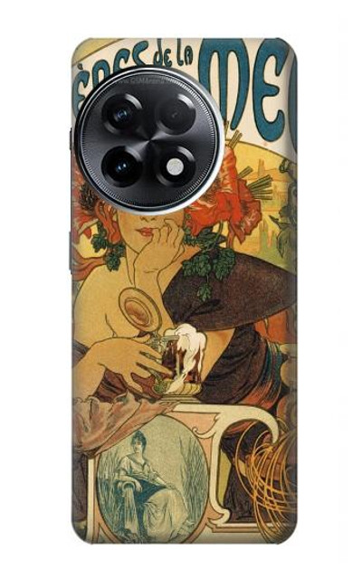 S2740 Alphonse Mucha Bieres De La Muse Case Cover Custodia per OnePlus 11R