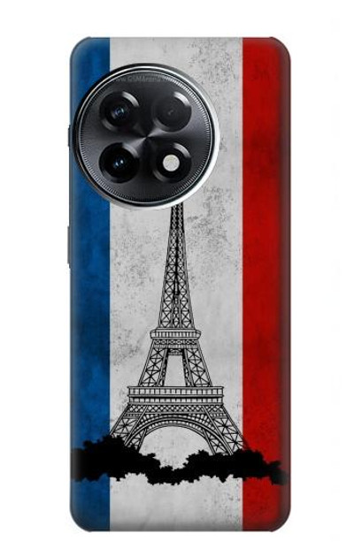 S2859 Vintage France Flag Eiffel Tower Case Cover Custodia per OnePlus 11R