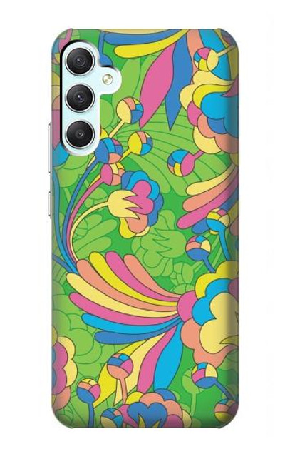 S3273 Flower Line Art Pattern Case Cover Custodia per Samsung Galaxy A34 5G