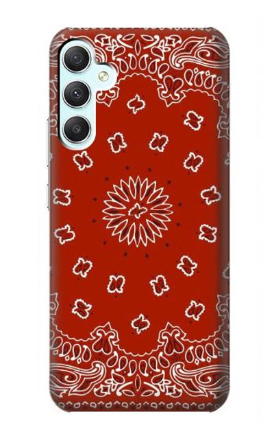 S3355 Bandana Red Pattern Case Cover Custodia per Samsung Galaxy A34 5G
