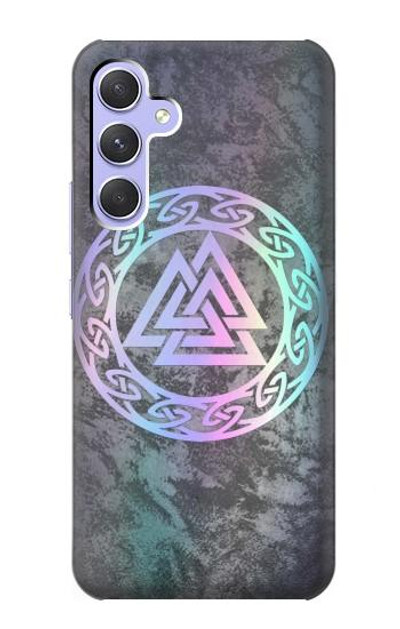 S3833 Valknut Odin Wotans Knot Hrungnir Heart Case Cover Custodia per Samsung Galaxy A54 5G