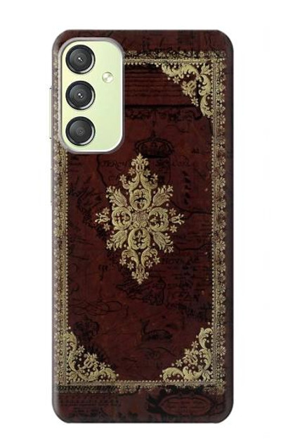 S3014 Vintage Map Book Cover Case Cover Custodia per Samsung Galaxy A24 4G