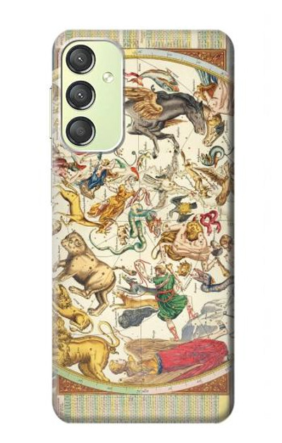 S3145 Antique Constellation Star Sky Map Case Cover Custodia per Samsung Galaxy A24 4G