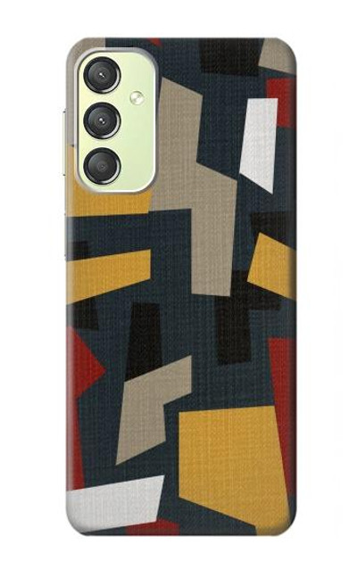 S3386 Abstract Fabric Texture Case Cover Custodia per Samsung Galaxy A24 4G