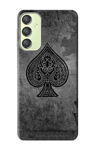 S3446 Black Ace Spade Case Cover Custodia per Samsung Galaxy A24 4G