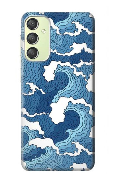 S3751 Wave Pattern Case Cover Custodia per Samsung Galaxy A24 4G