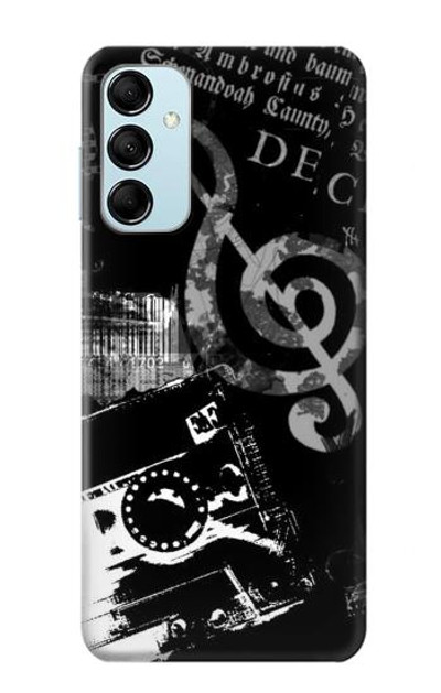 S3197 Music Cassette Note Case Cover Custodia per Samsung Galaxy M14