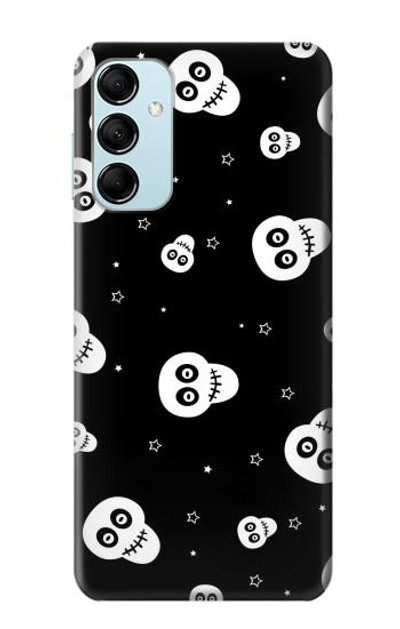 S3261 Smile Skull Halloween Pattern Case Cover Custodia per Samsung Galaxy M14