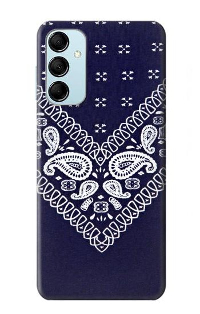 S3357 Navy Blue Bandana Pattern Case Cover Custodia per Samsung Galaxy M14