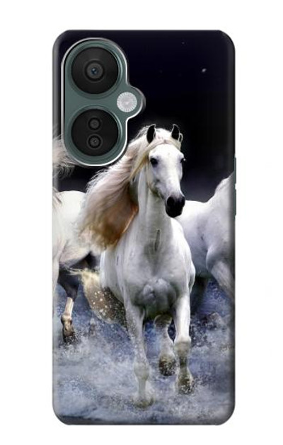 S0246 White Horse Case Cover Custodia per OnePlus Nord CE 3 Lite, Nord N30 5G