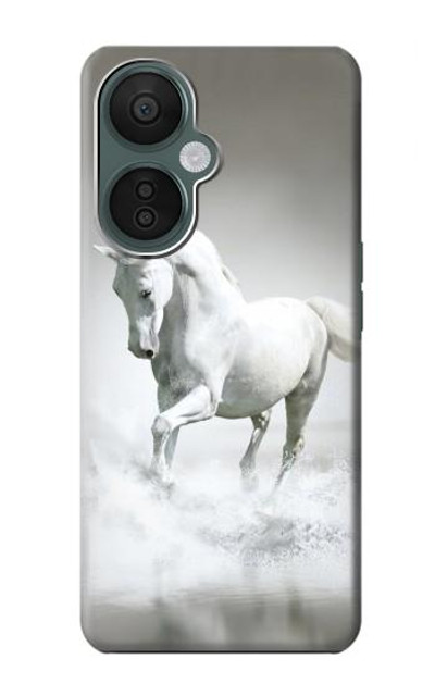 S0932 White Horse Case Cover Custodia per OnePlus Nord CE 3 Lite, Nord N30 5G