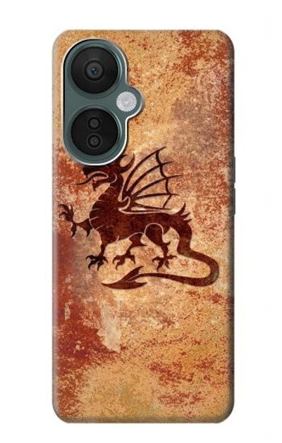 S2485 Dragon Metal Texture Graphic Printed Case Cover Custodia per OnePlus Nord CE 3 Lite, Nord N30 5G