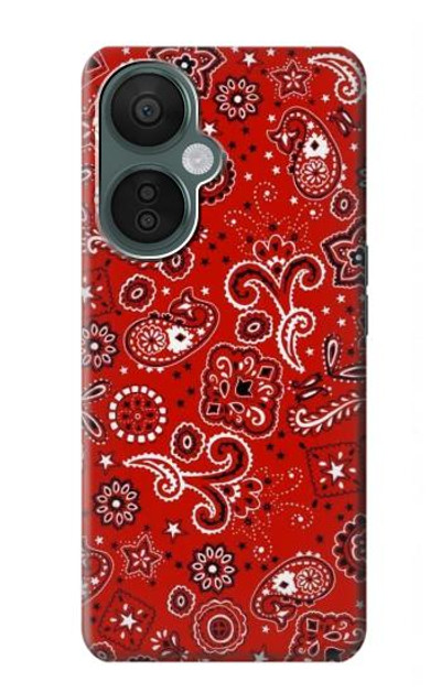 S3354 Red Classic Bandana Case Cover Custodia per OnePlus Nord CE 3 Lite, Nord N30 5G