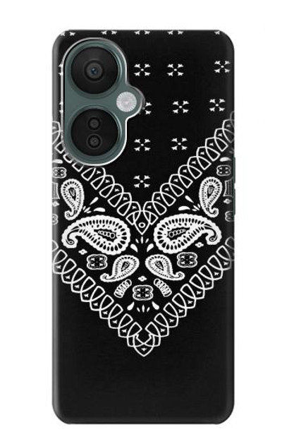 S3363 Bandana Black Pattern Case Cover Custodia per OnePlus Nord CE 3 Lite, Nord N30 5G