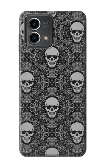 S2371 Skull Vintage Monochrome Pattern Case Cover Custodia per Motorola Moto G Stylus 5G (2023)