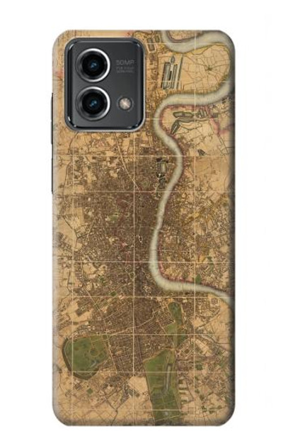 S3230 Vintage Map of London Case Cover Custodia per Motorola Moto G Stylus 5G (2023)