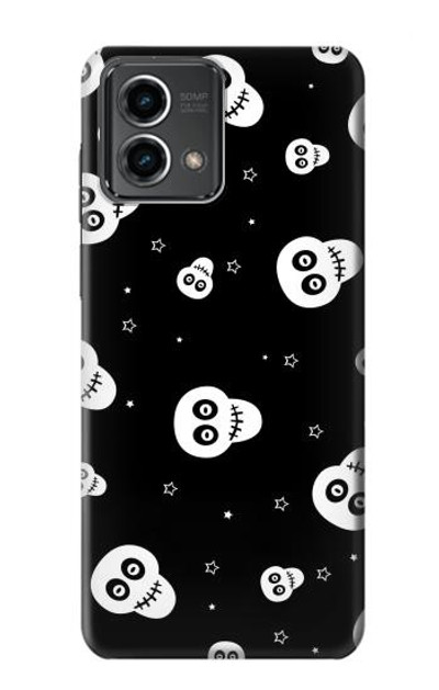 S3261 Smile Skull Halloween Pattern Case Cover Custodia per Motorola Moto G Stylus 5G (2023)