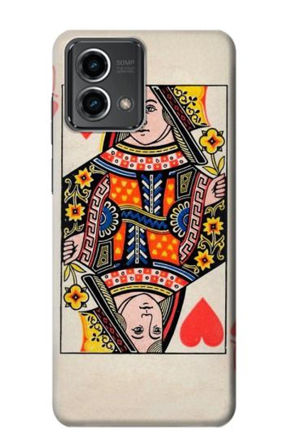 S3429 Queen Hearts Card Case Cover Custodia per Motorola Moto G Stylus 5G (2023)