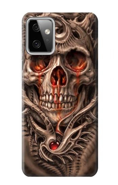 S1675 Skull Blood Tattoo Case Cover Custodia per Motorola Moto G Power (2023) 5G