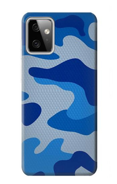 S2958 Army Blue Camo Camouflage Case Cover Custodia per Motorola Moto G Power (2023) 5G