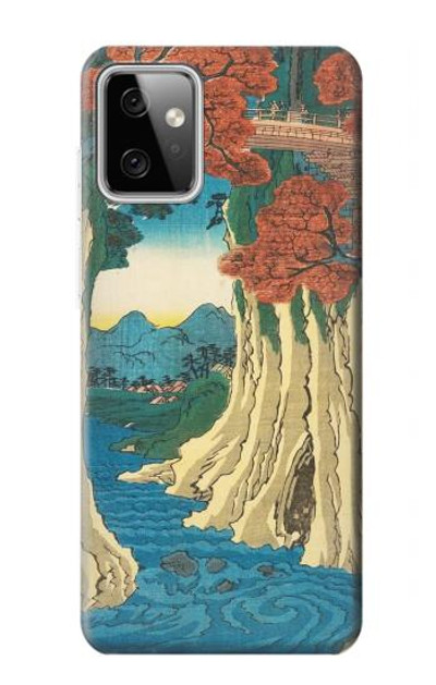 S3348 Utagawa Hiroshige The Monkey Bridge Case Cover Custodia per Motorola Moto G Power (2023) 5G