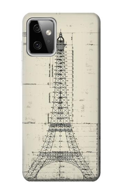 S3474 Eiffel Architectural Drawing Case Cover Custodia per Motorola Moto G Power (2023) 5G