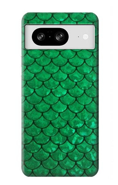 S2704 Green Fish Scale Pattern Graphic Case Cover Custodia per Google Pixel 8