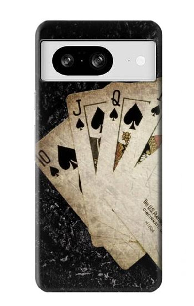 S3231 Vintage Royal Straight Flush Cards Case Cover Custodia per Google Pixel 8