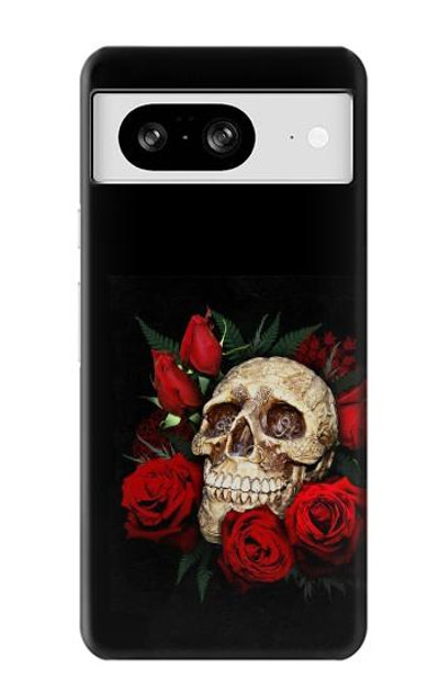 S3753 Dark Gothic Goth Skull Roses Case Cover Custodia per Google Pixel 8