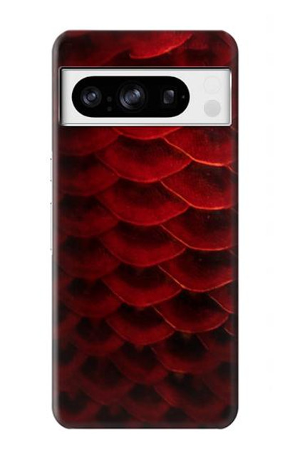 S2879 Red Arowana Fish Scale Case Cover Custodia per Google Pixel 8 pro