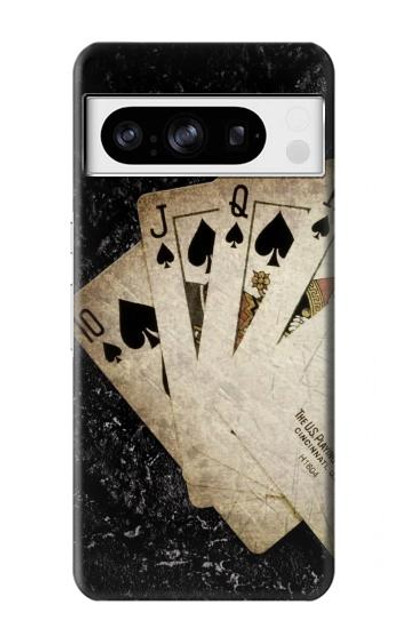 S3231 Vintage Royal Straight Flush Cards Case Cover Custodia per Google Pixel 8 pro